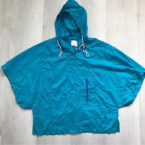 SILENCE + NOISE WOMENS HOODED PONCHO CROP JACKET SMALL